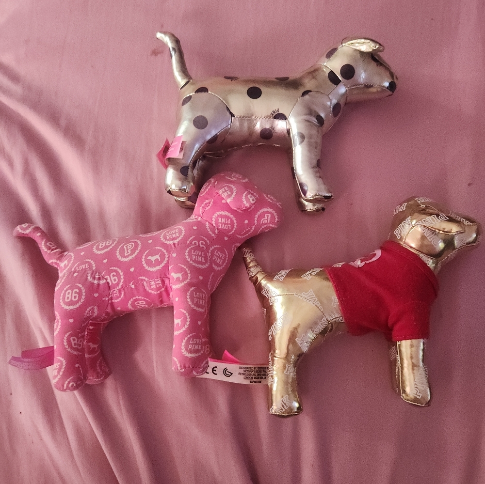 Victoria's secret PINK dog stuffed animal/figures 3